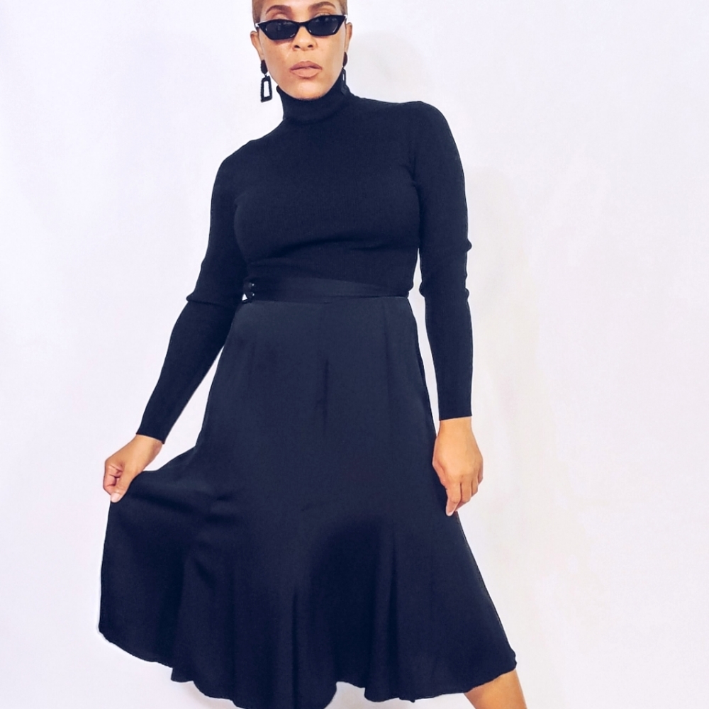 Midi Swing Skirt